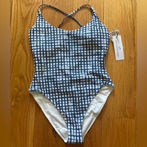 Blue One Piece Swimsuit Women’s Small Southern Tide